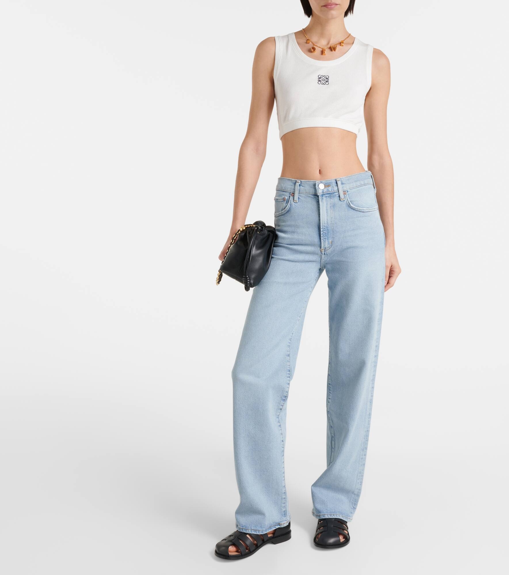 Harper mid-rise straight jeans - 6