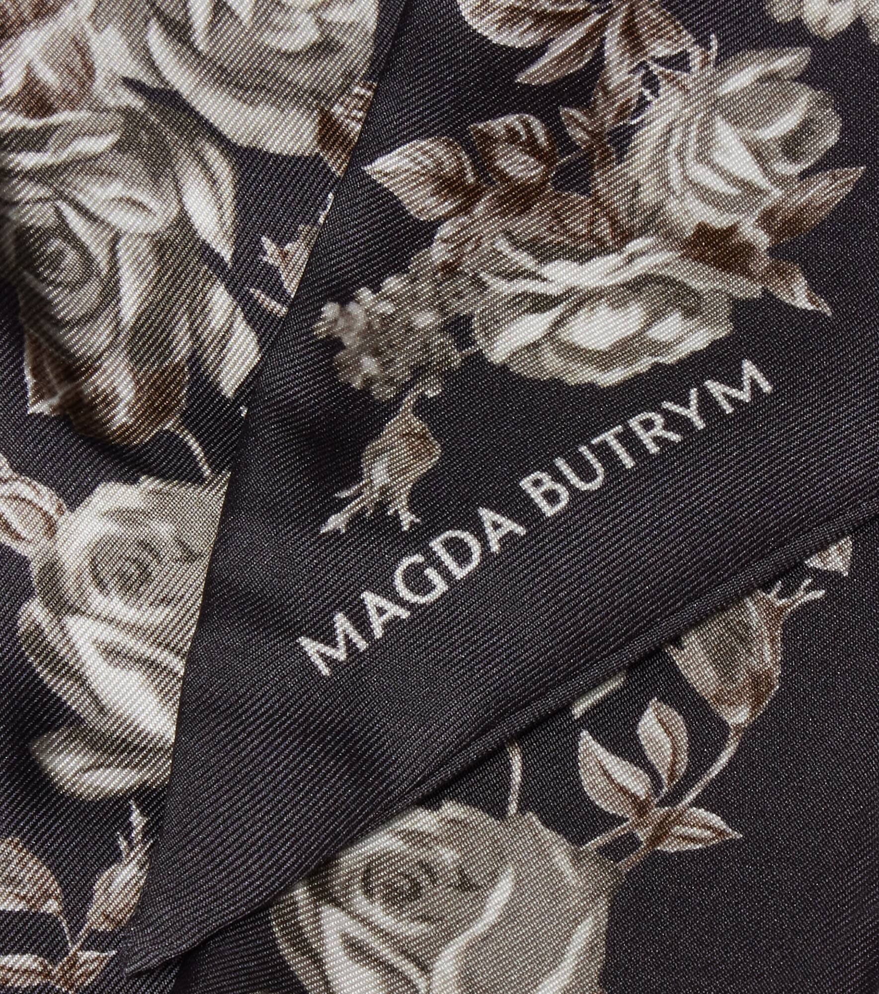 Floral silk scarf - 3