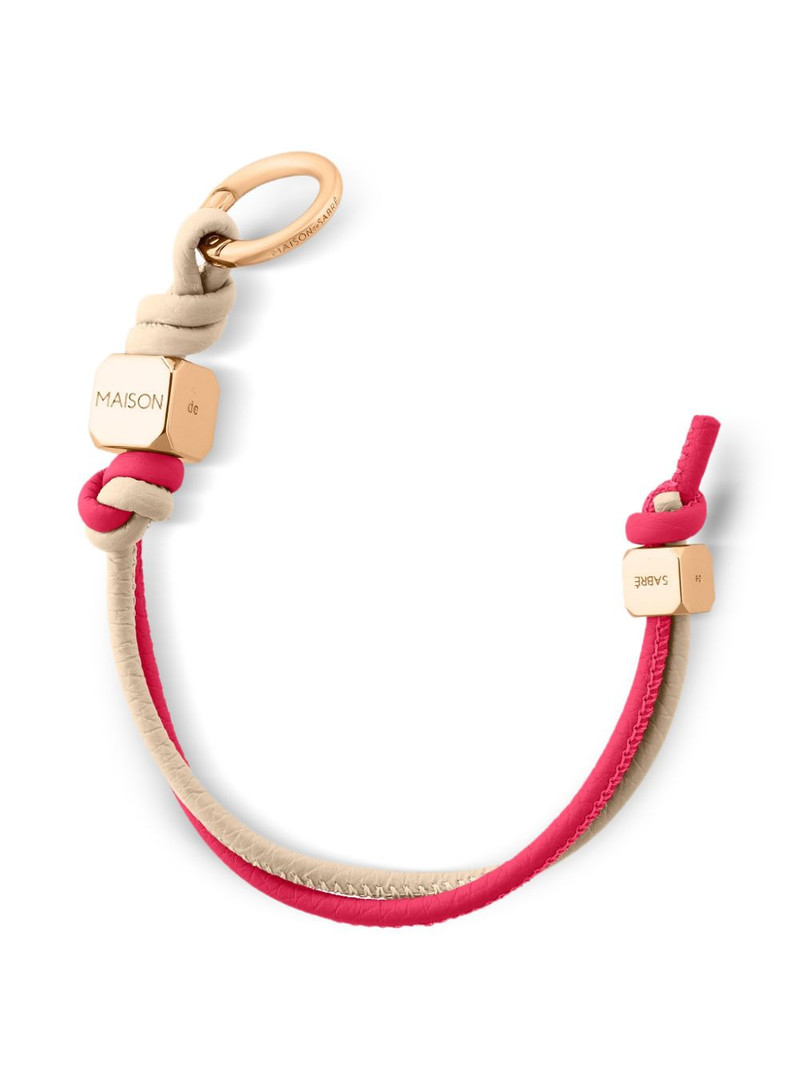 MAISON de SABRÉ leather wristlet charm outlook
