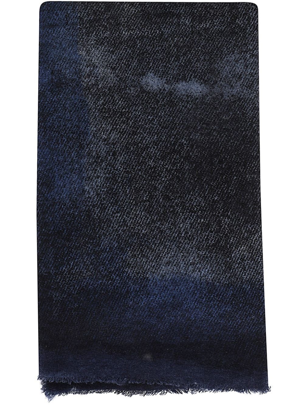 graphic-print wool-blend scarf - 1