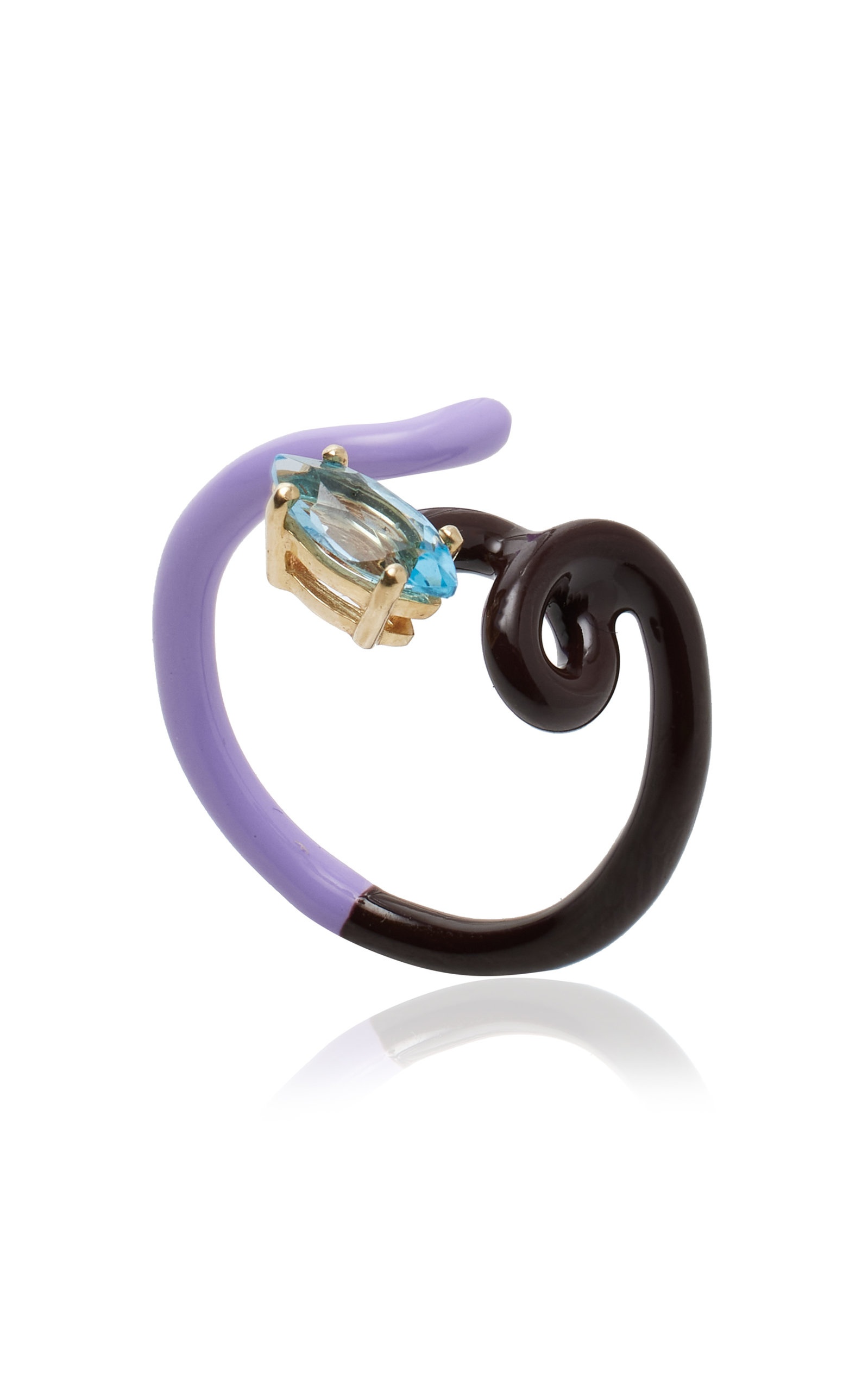 Vine 9K Gold And Silver Ring multi - 3