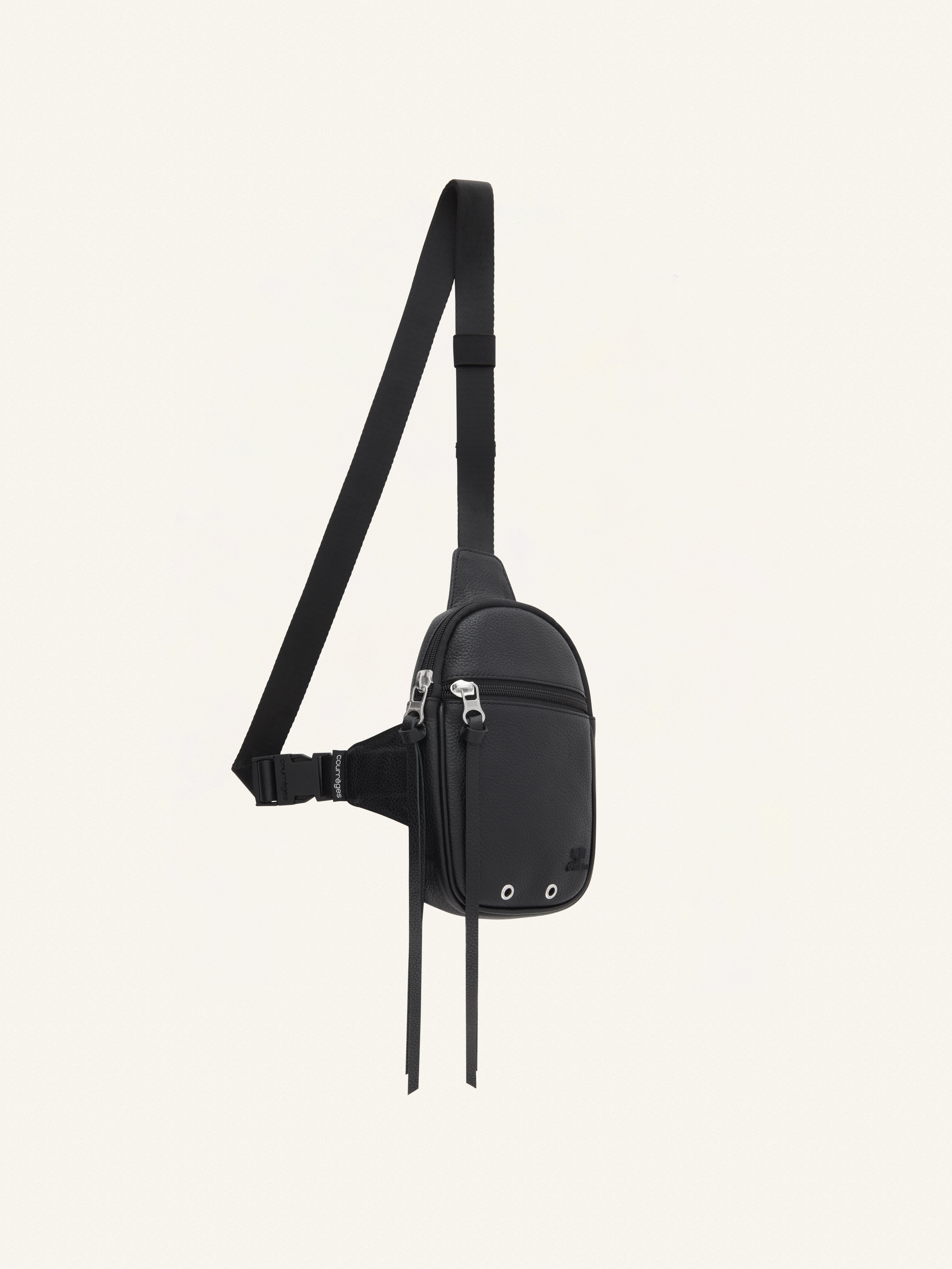 CANVAS 01 GRAINED LEATHER CROSS BODY BAG - 3