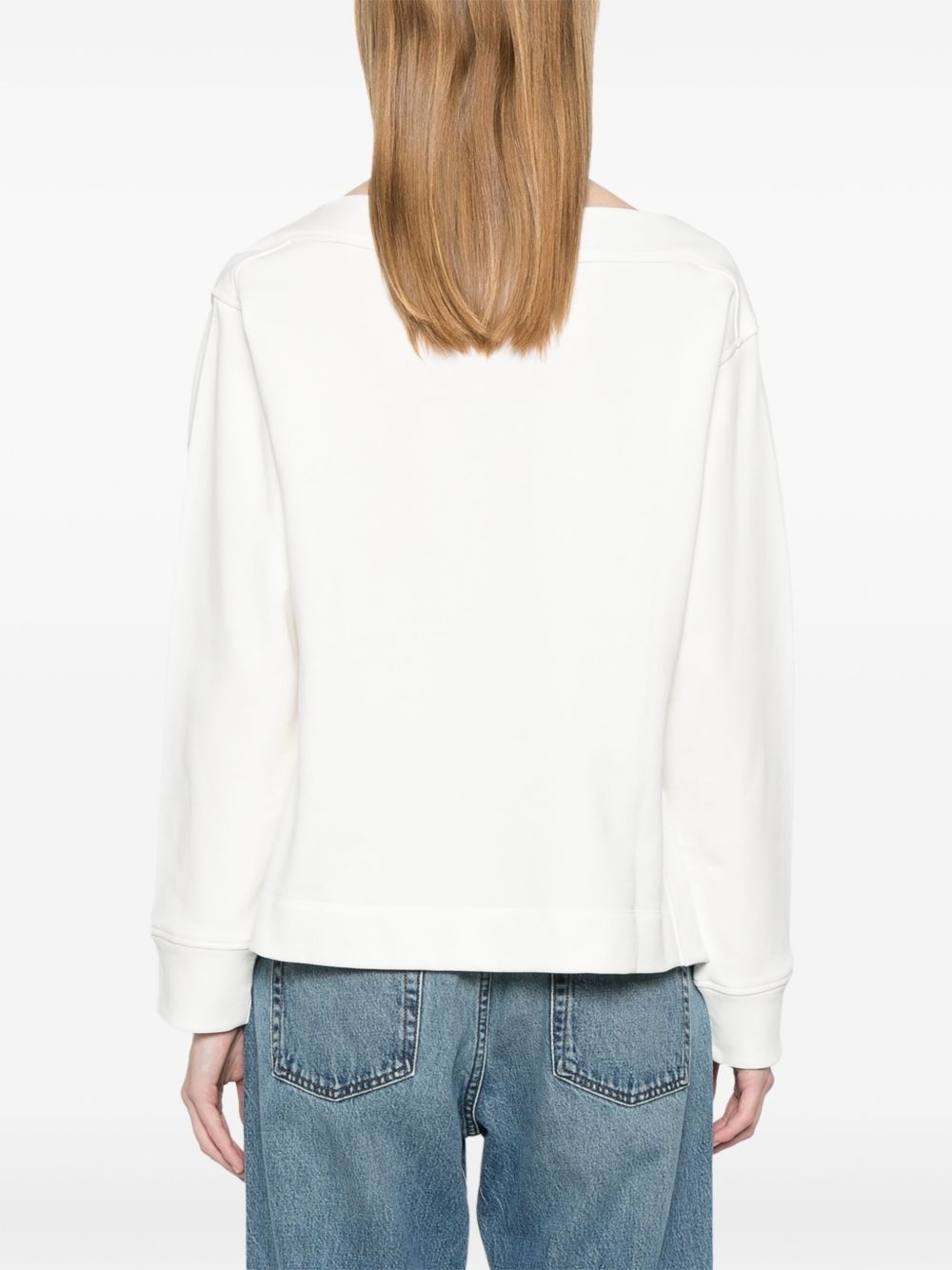 logo-embossed sweatshirt - 4