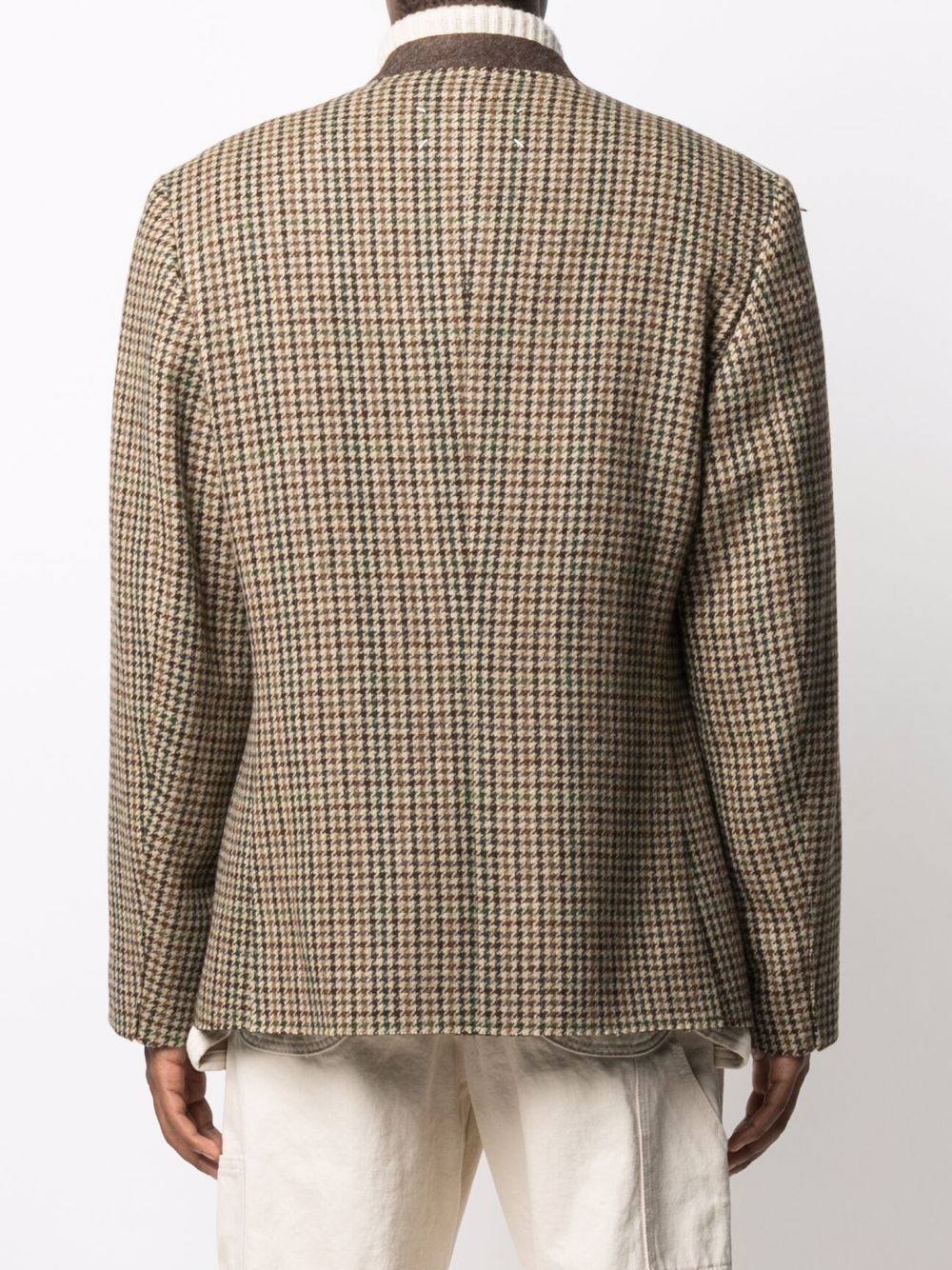 tweed single-breasted jacket - 3