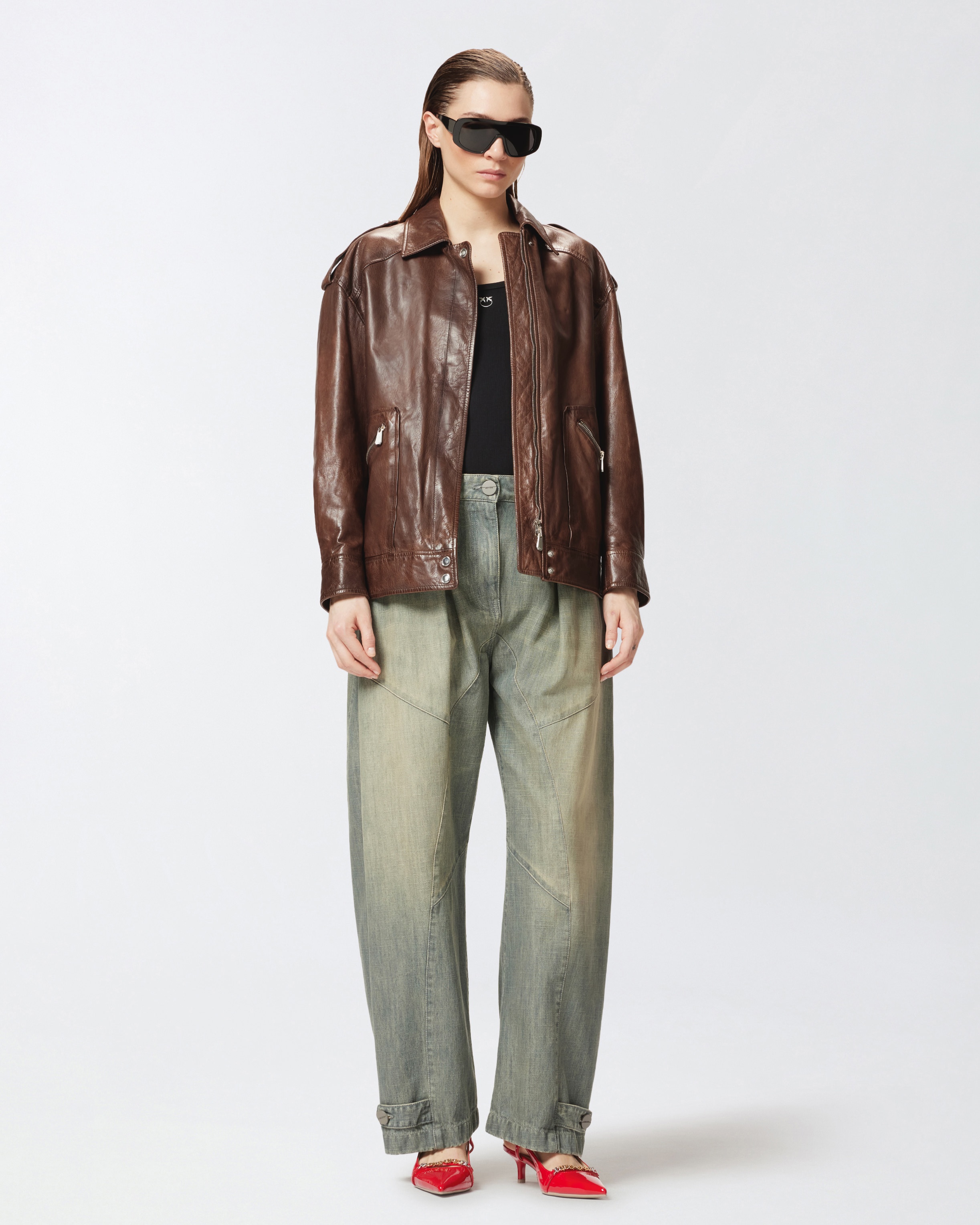 VINTAGE DENIM P-PANTS JEANS WITH BALLOON LEG - 2