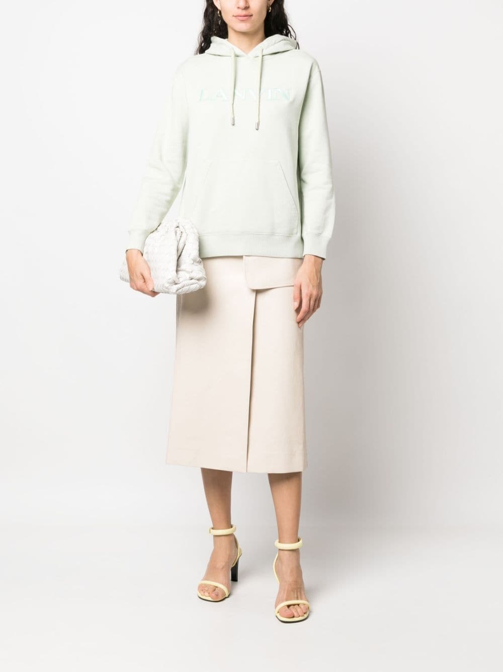 logo-embroidered hoodie - 2
