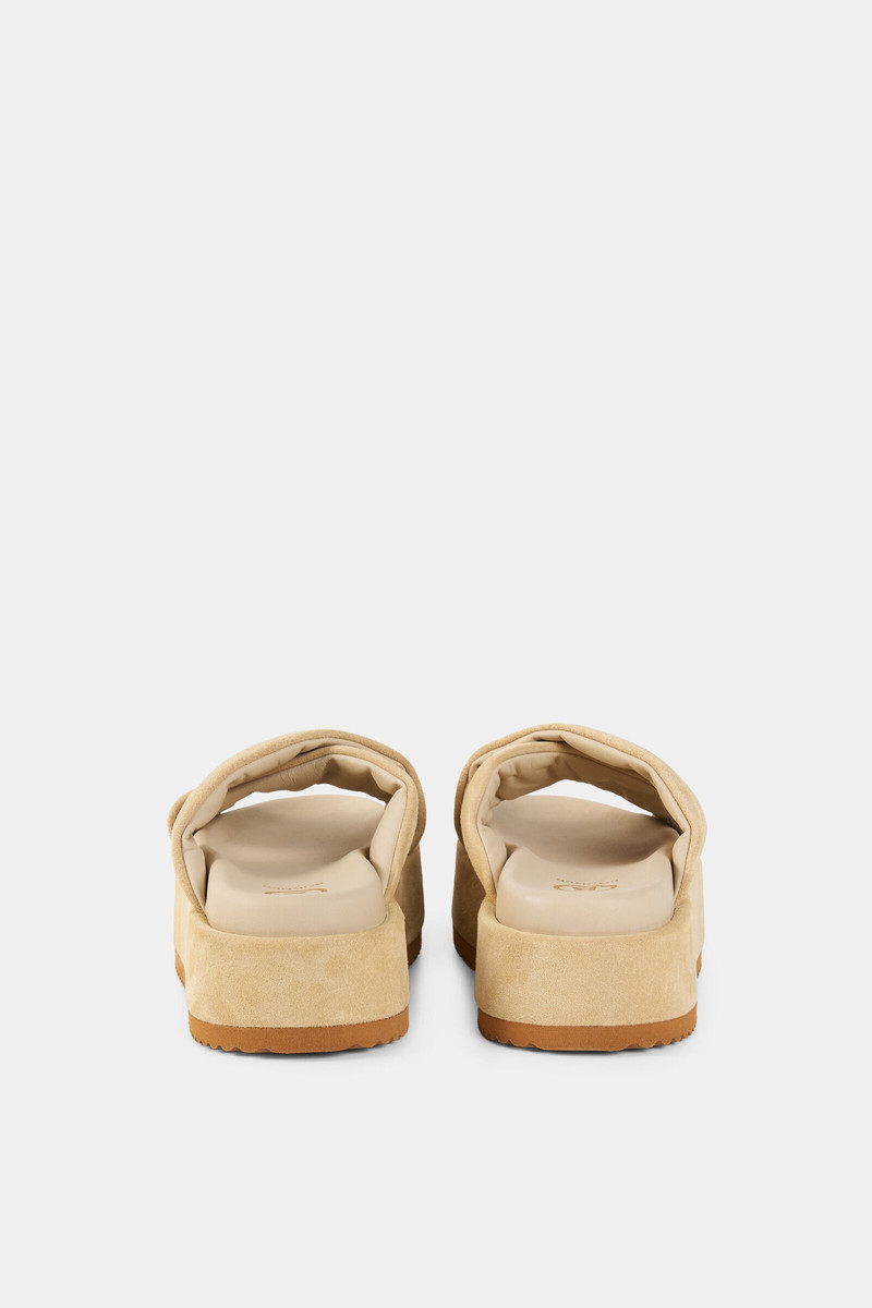Sorrento platform sandals in Beige 5