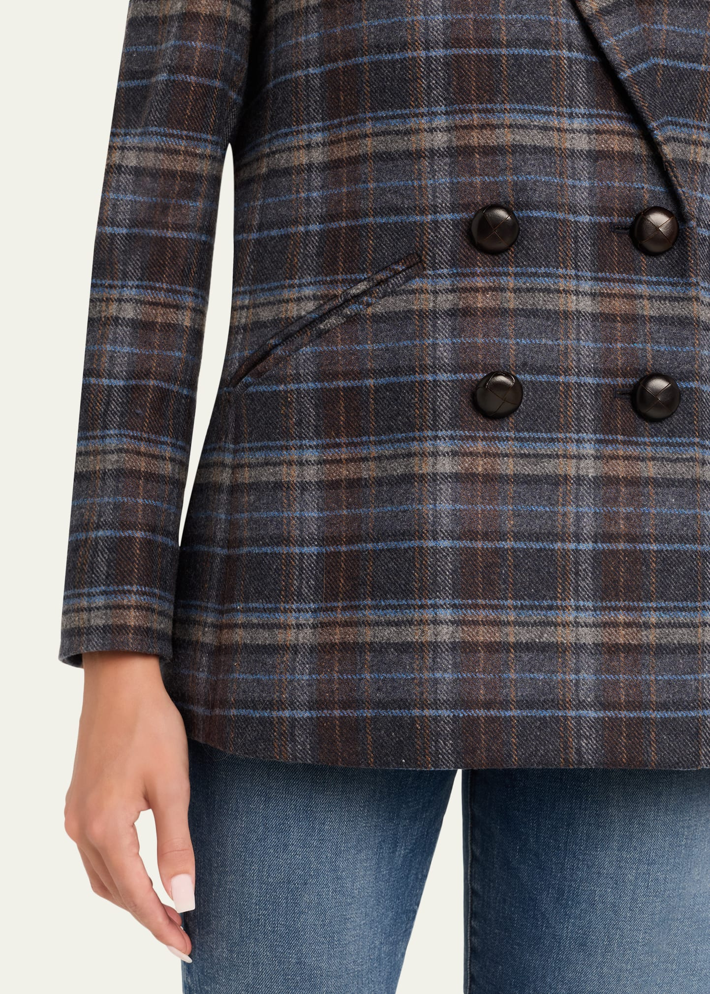 Oria Plaid Dickey Jacket - 5