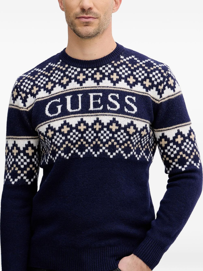 fair isle round neck sweater 3