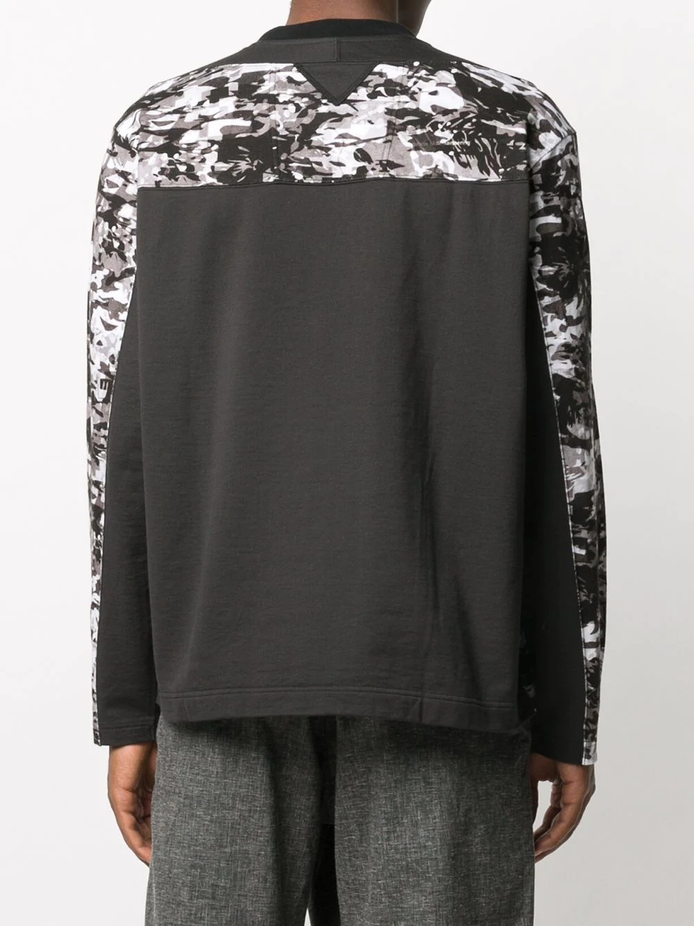 camouflage colour-block sweatshirt - 4