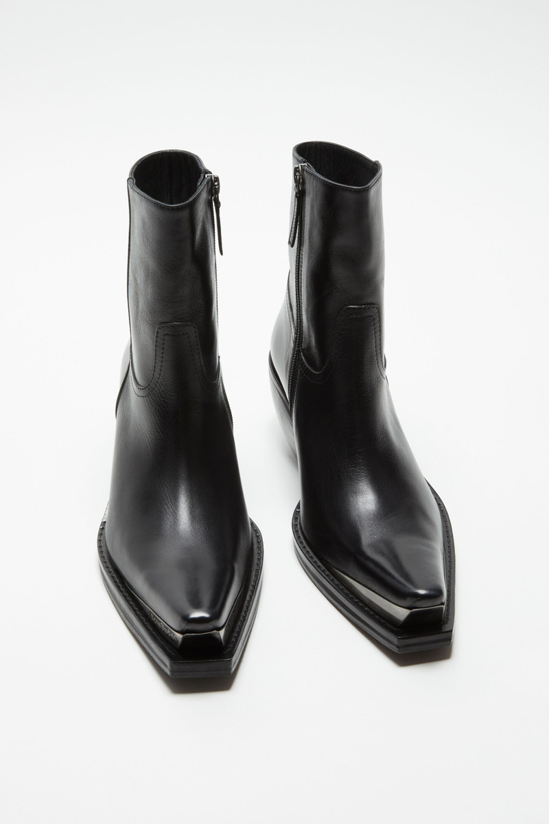 Leather ankle boots - Black 3