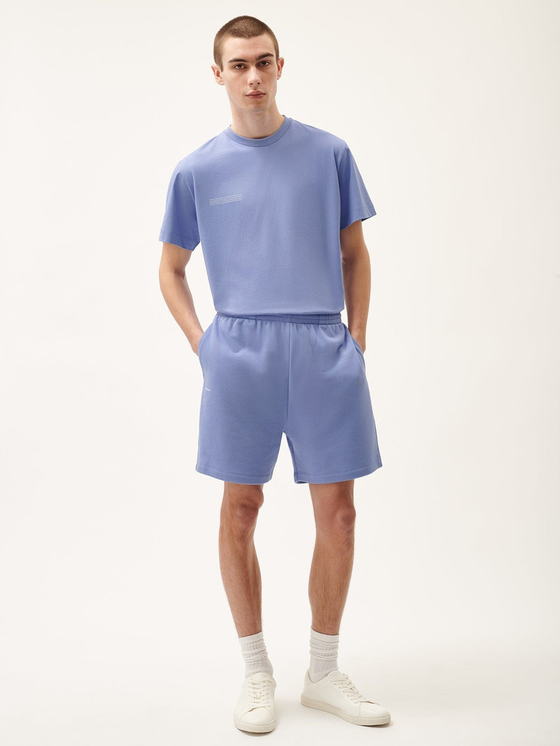PANGAIA Mens 365 Midweight Mid Length shorts - Aster Purple outlook
