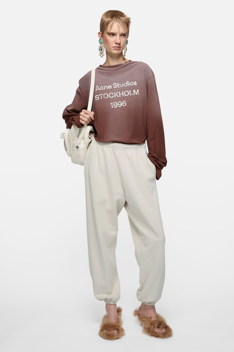 Acne Studios Cotton sweatpants - Light taupe outlook