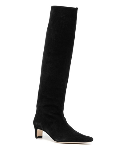 STAUD Wally knee-length suede boots outlook