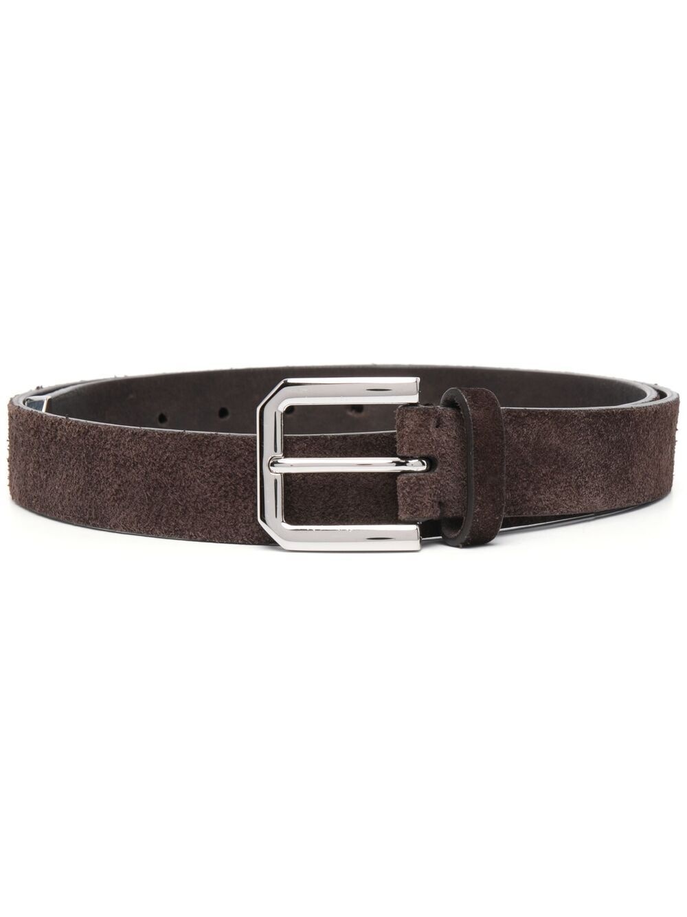 buckle-fastened leather belt - 1