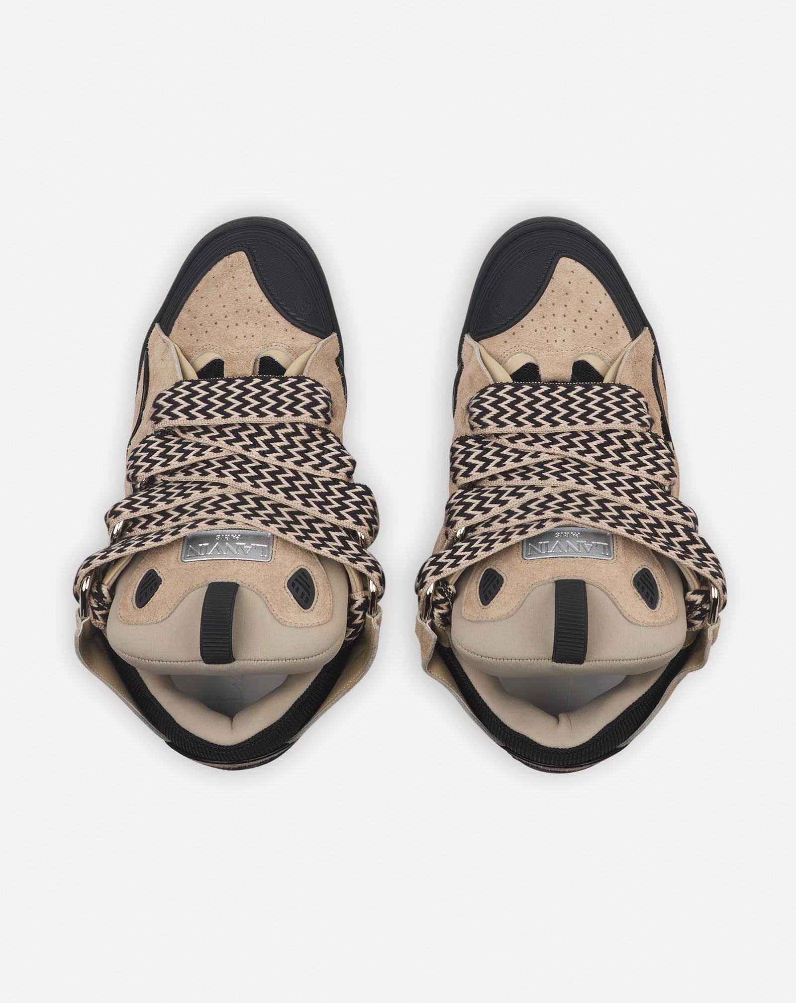 LEATHER CURB SNEAKERS - 3