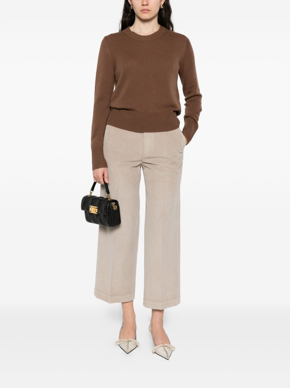round-neck cashmere sweater - 2