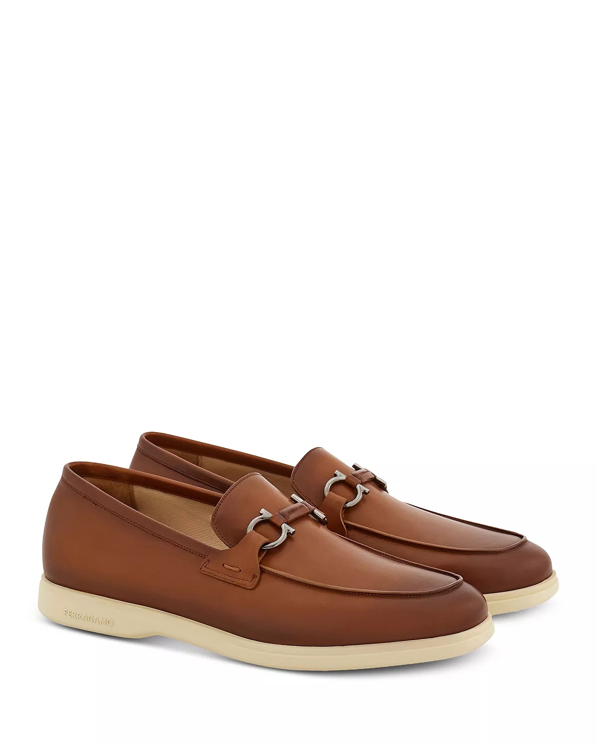 Men's Casual Loafers with Gancini Ornament - 4