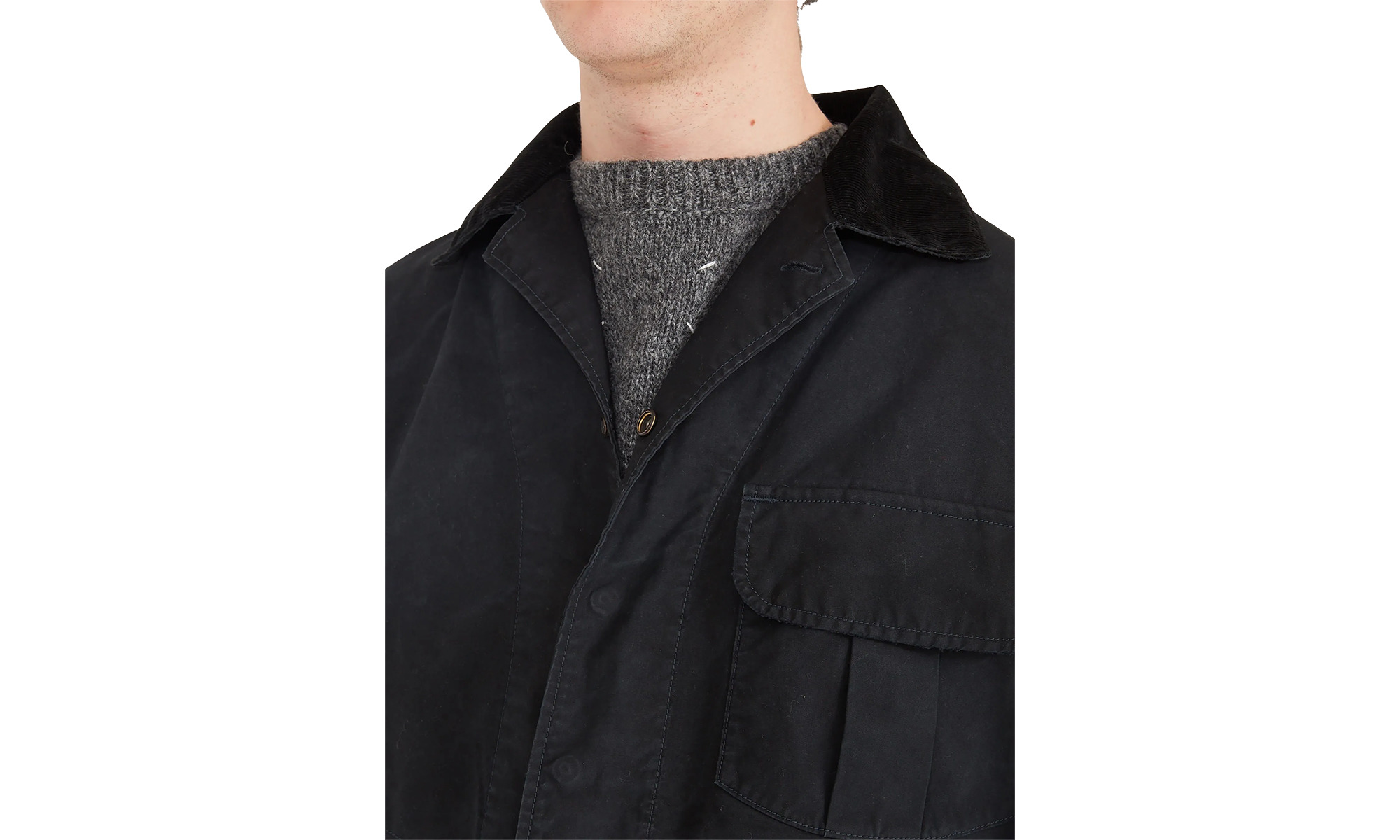 Canvas Multipocket Short Jacket "Black" - 2