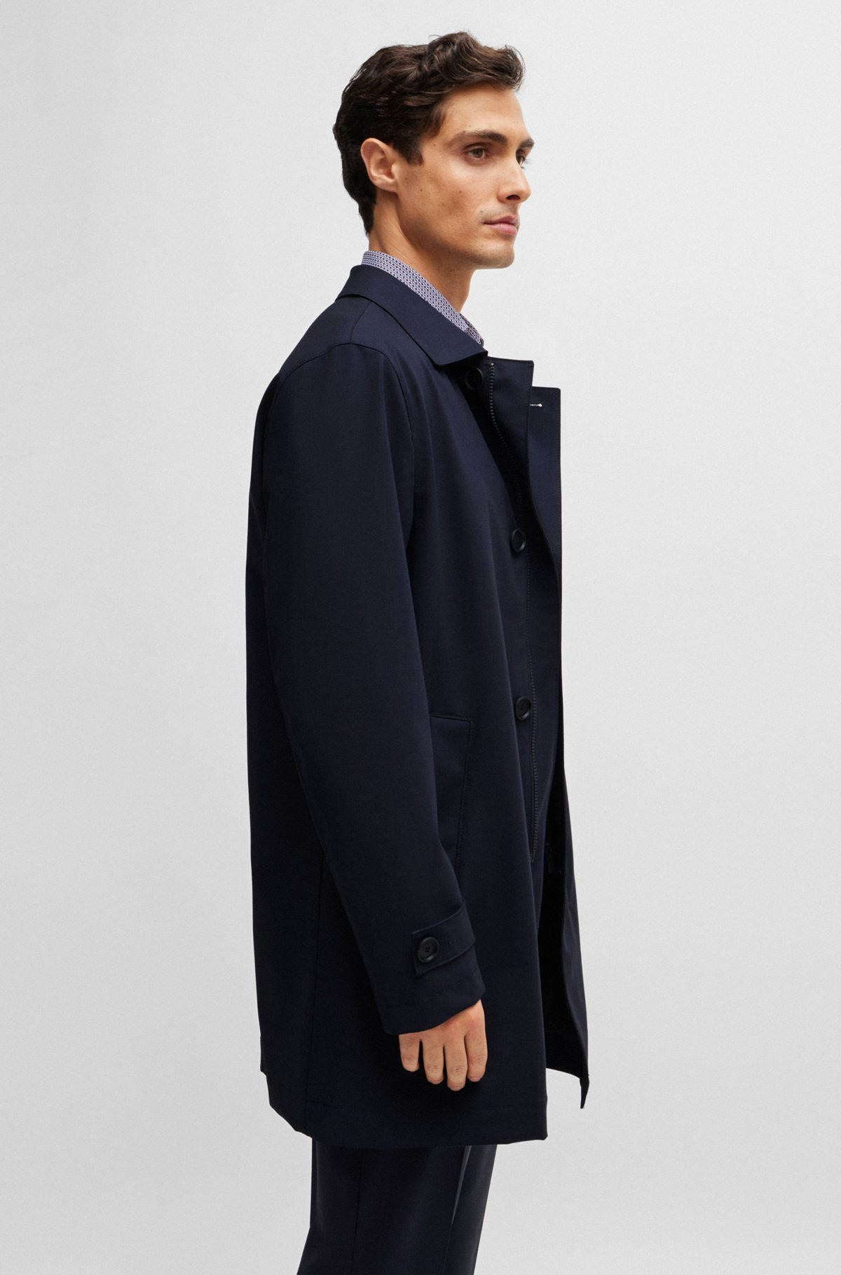 WATERPROOF COAT BLENDED WITH WOOL - 7