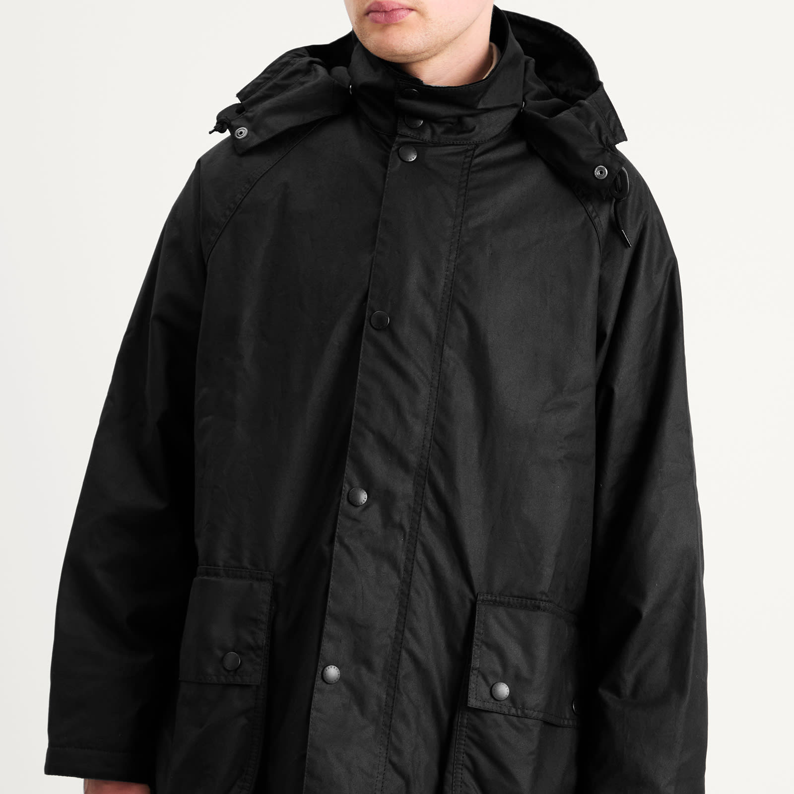 Barbour x Margaret Howell Stand Collar Wax Parka - 5