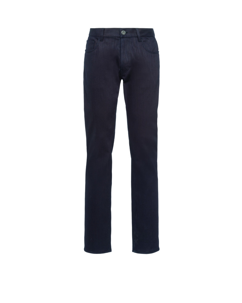 Stretch denim five-pocket jeans 1