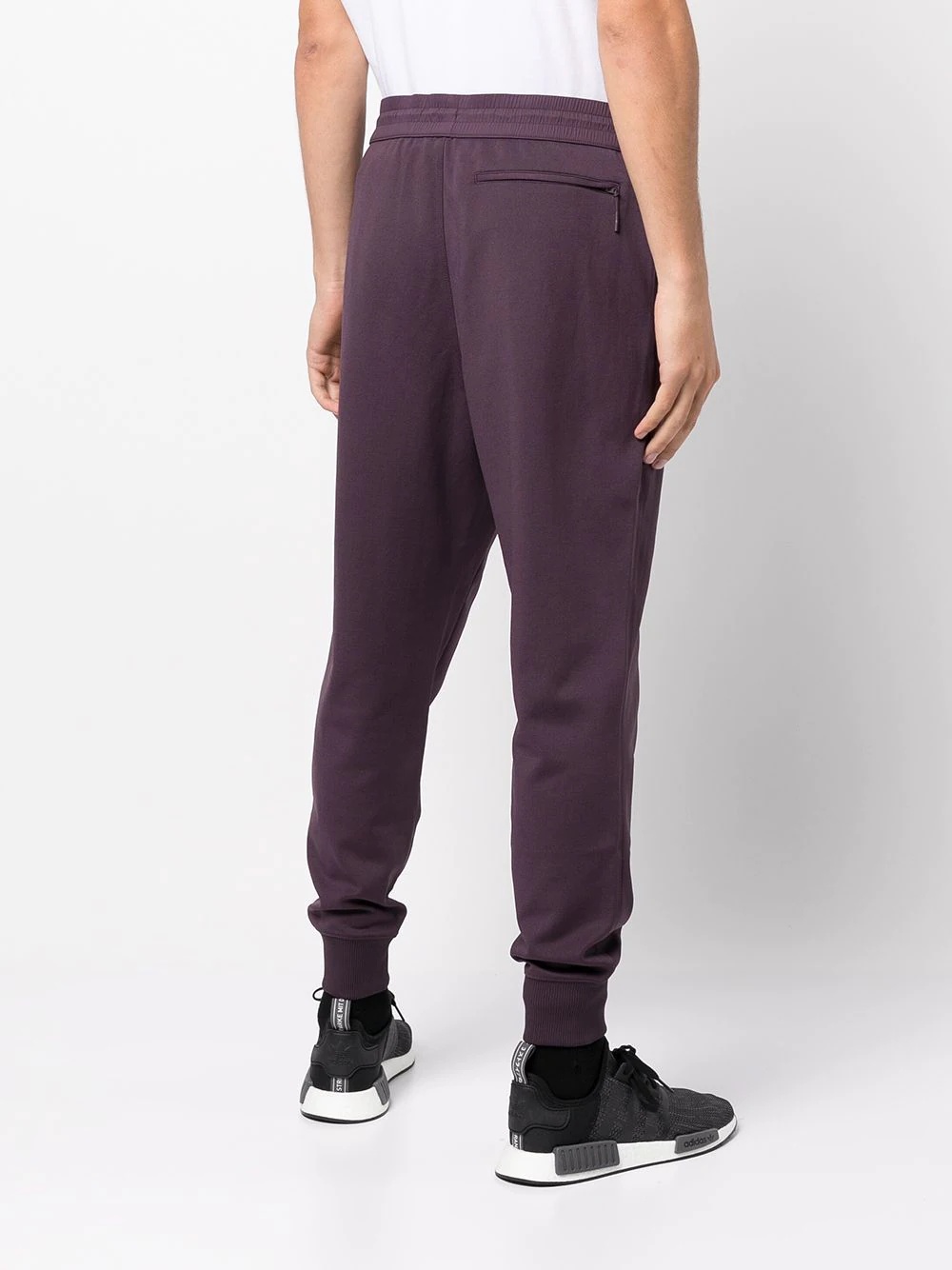 jersey drawstring track pants - 4