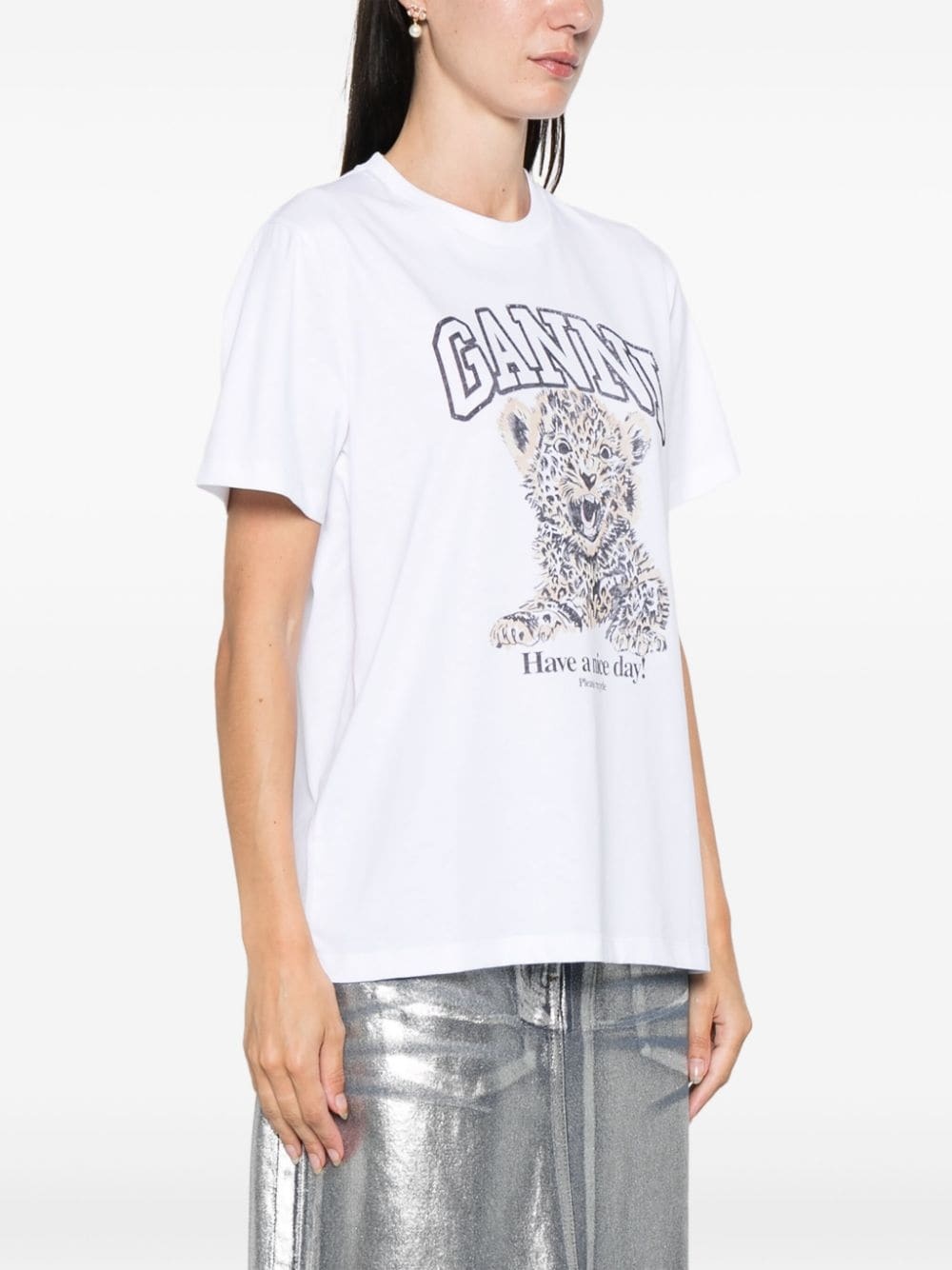 leopard jersey T-shirt - 3