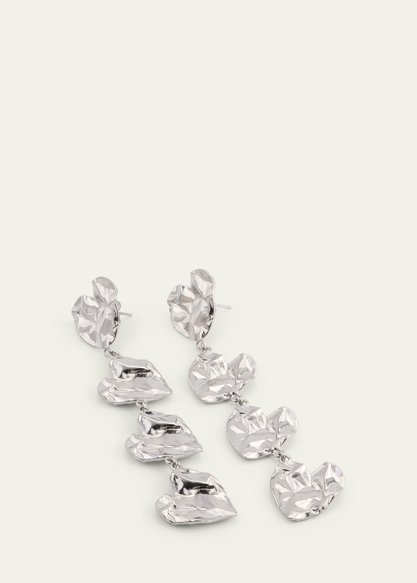Crushed Heart Funky Earrings - 3
