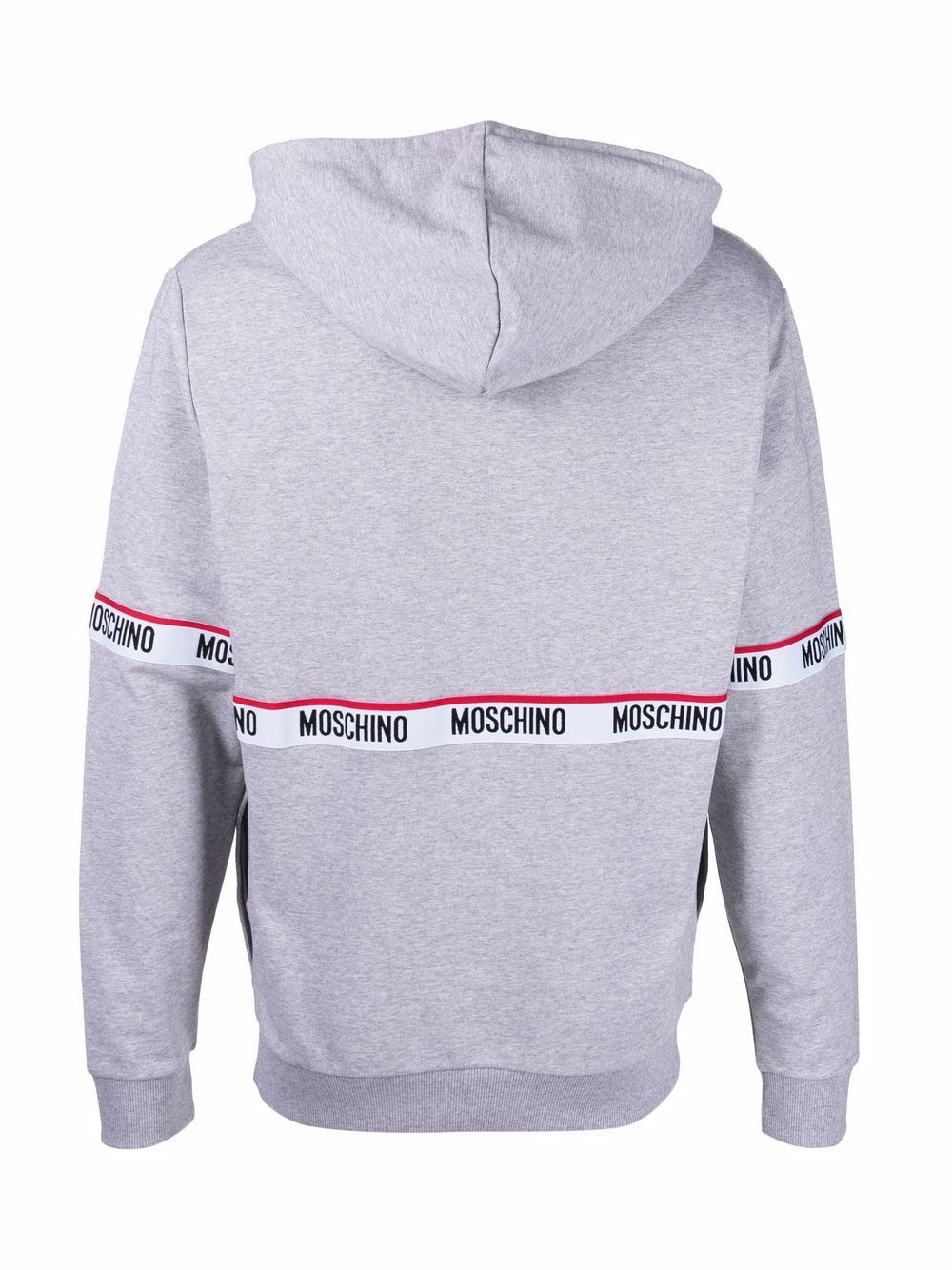 logo-trim detail hoodie - 2