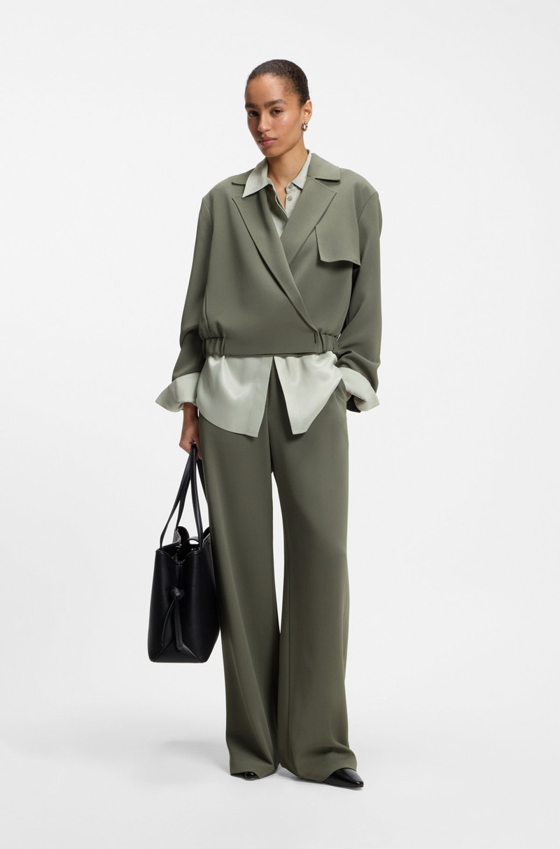 BOSS RELAXED-FIT JACKET IN JAPANESE CREPE outlook