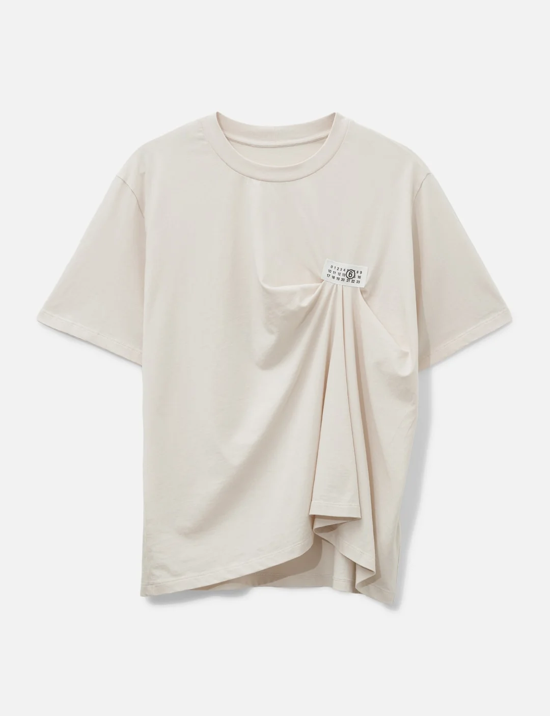 NUMERIC LOGO DRAPED T-SHIRT - 1