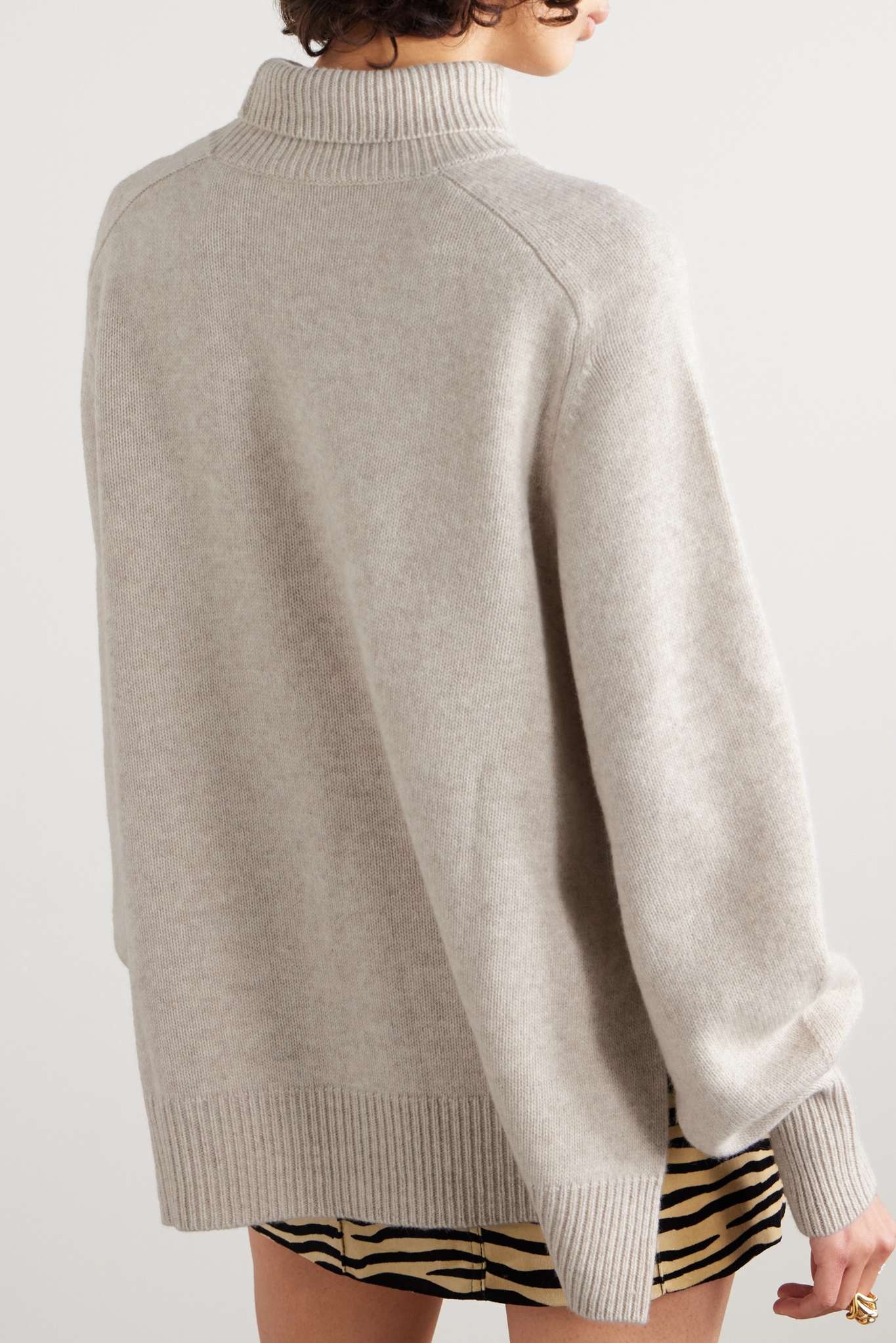 Linelli wool and cashmere-blend turtleneck sweater - 4