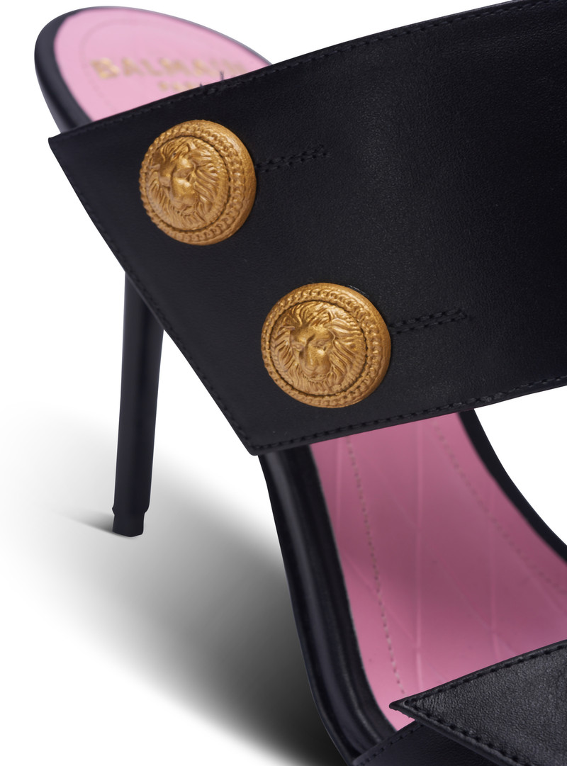 Heeled Eva mules in calfskin 6