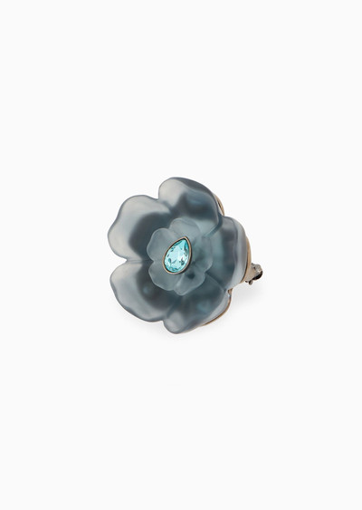 GIORGIO ARMANI Resin flower brooch outlook