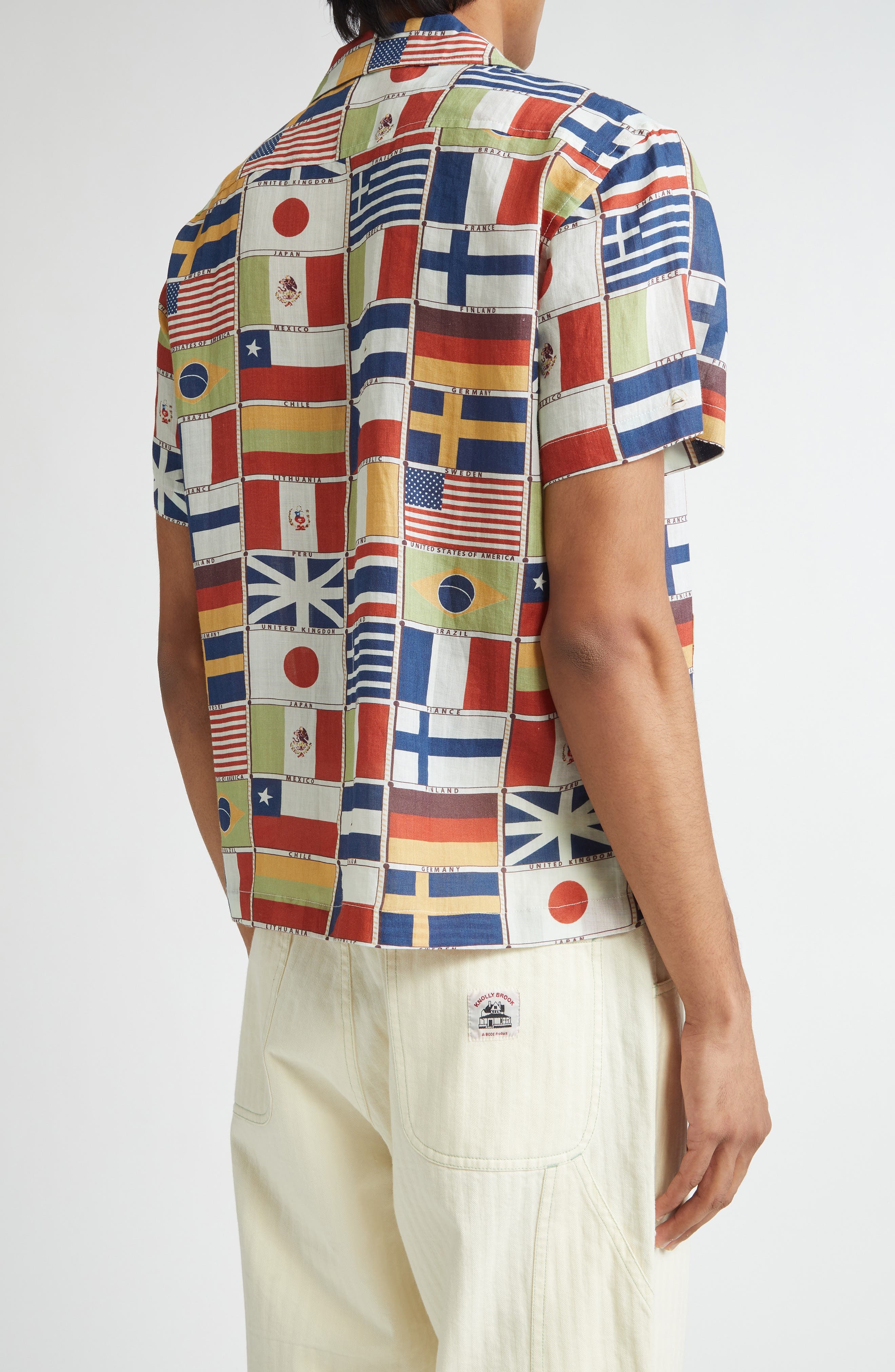 Bode International Linen Camp Shirt in Multicolor at Nordstrom - 2
