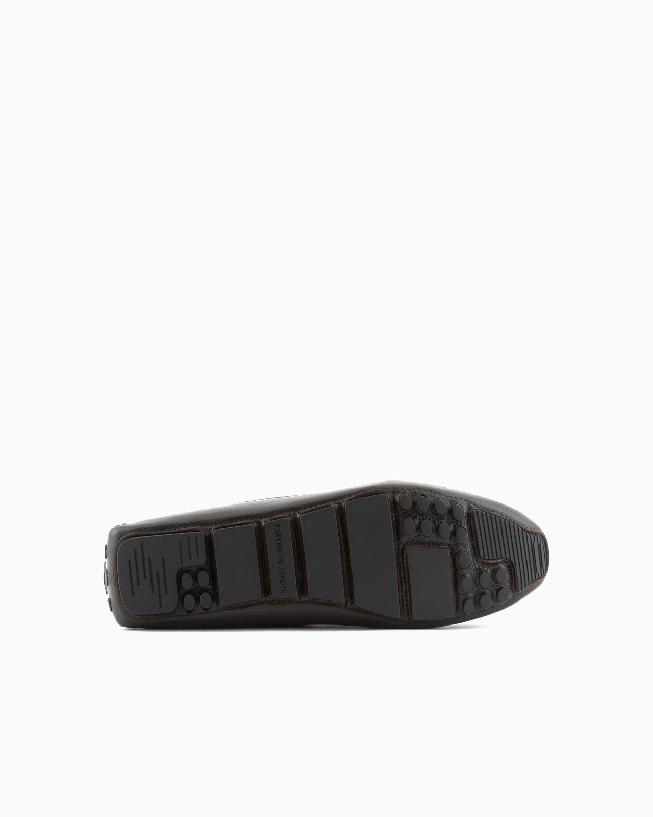 Pebbled leather driving loafers with stirrup bar - 6