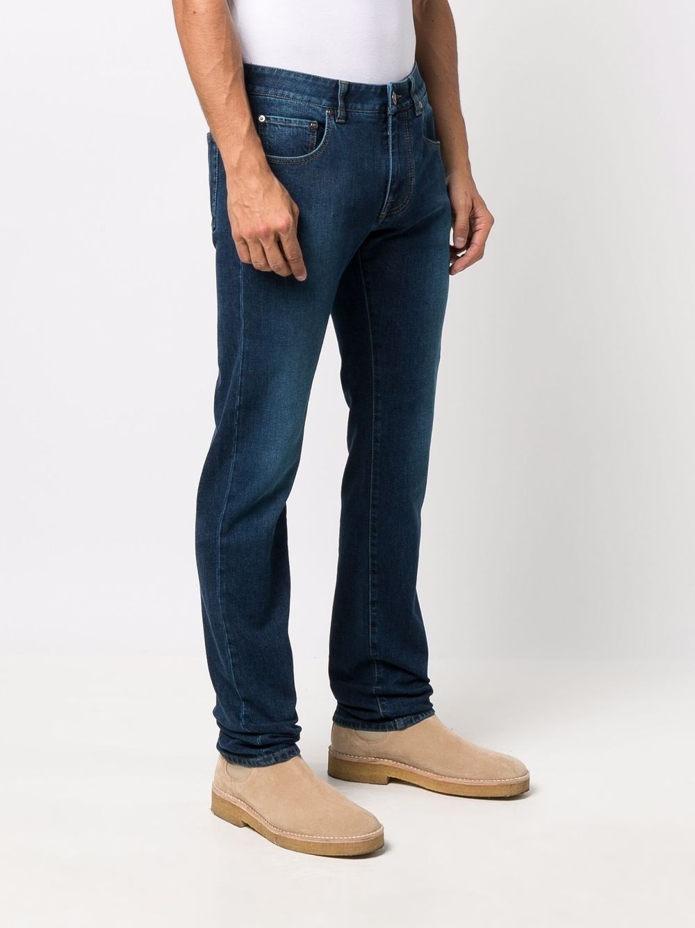 faded-effect slim-fit jeans - 3