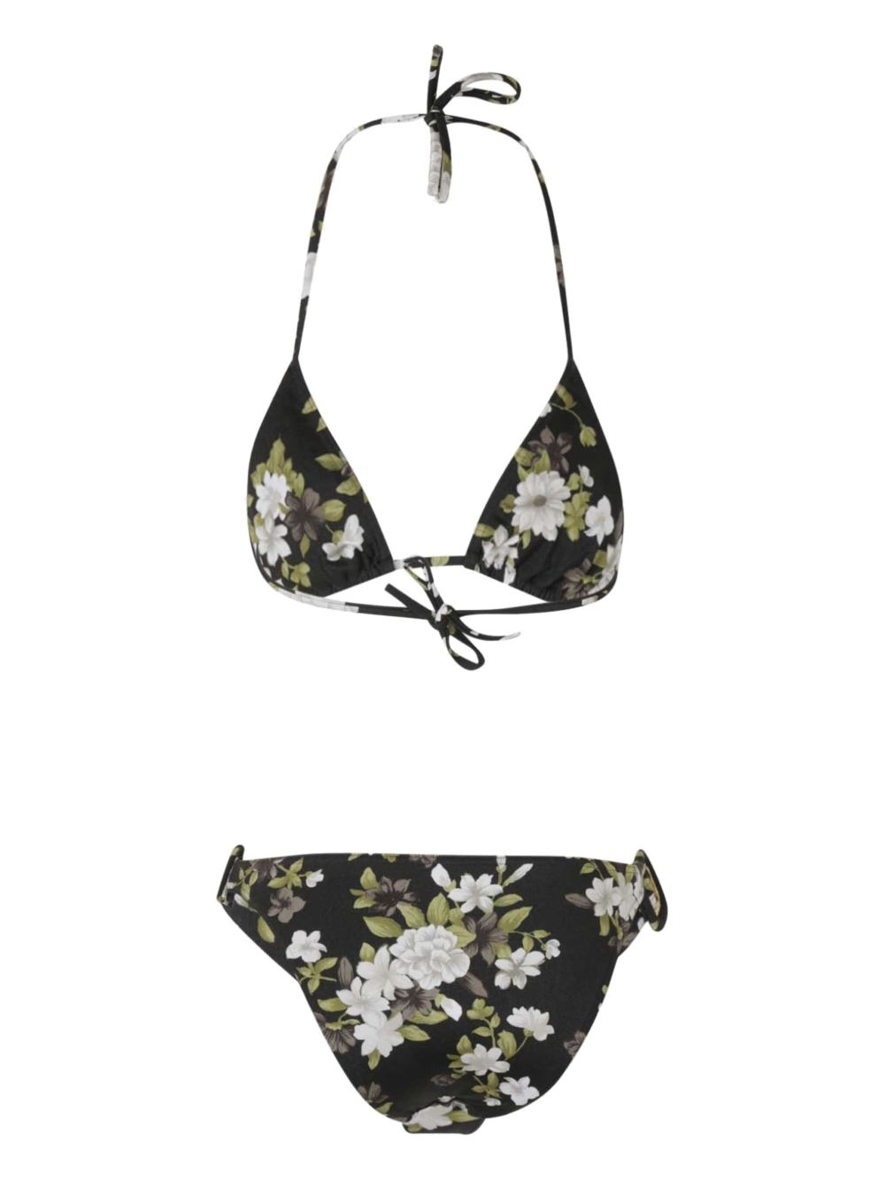 floral-print bikini - 2