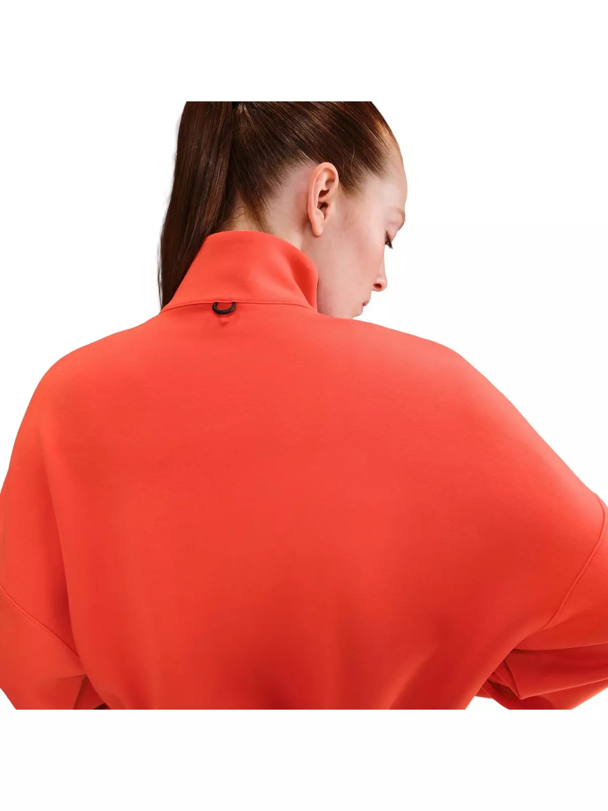 Women's 24.7 ImpossiblySoft Dri-FIT Oversized 1/2-Zip Top -Red - 2