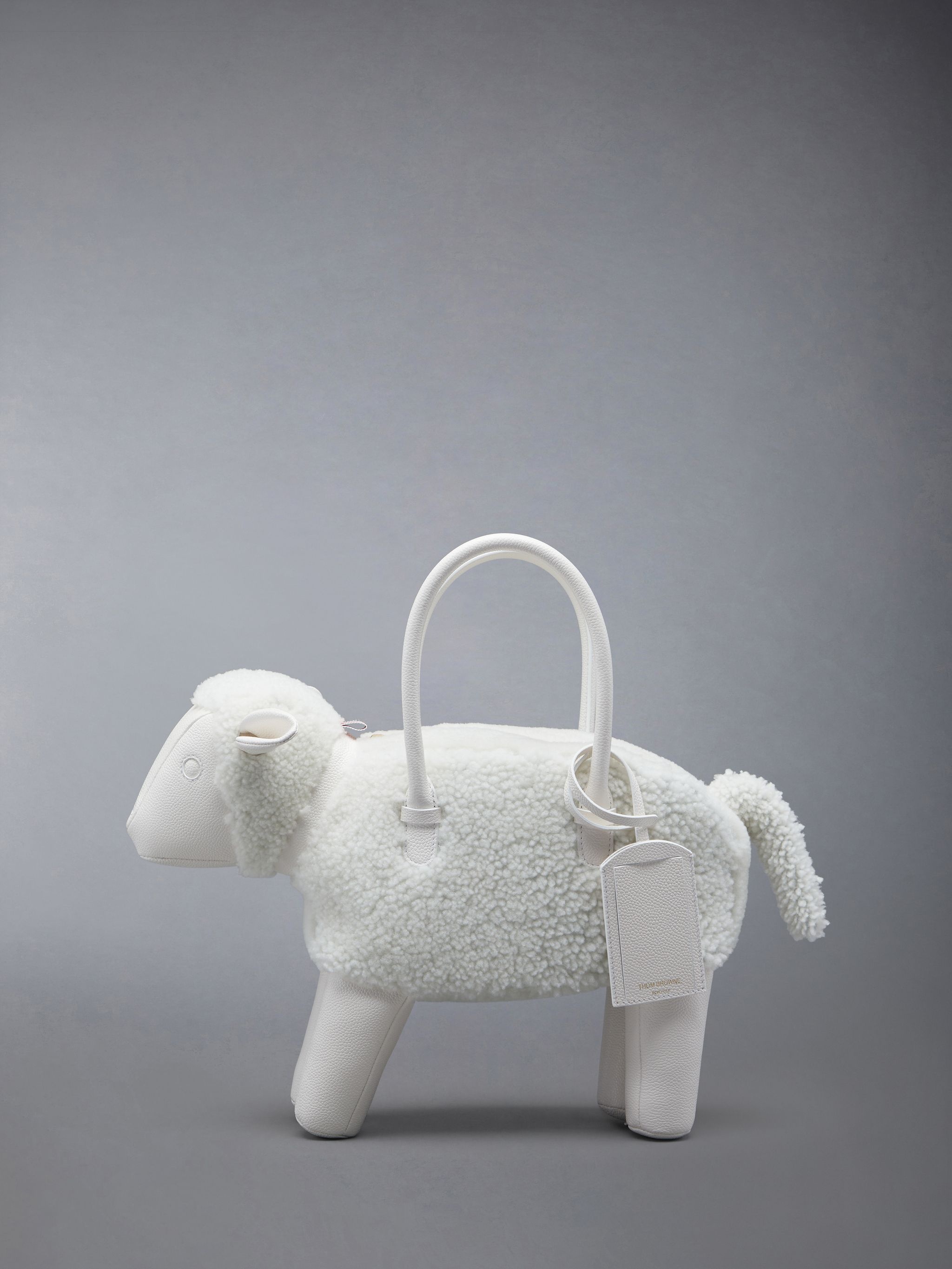 Sheep bag shearling tote bag - 1