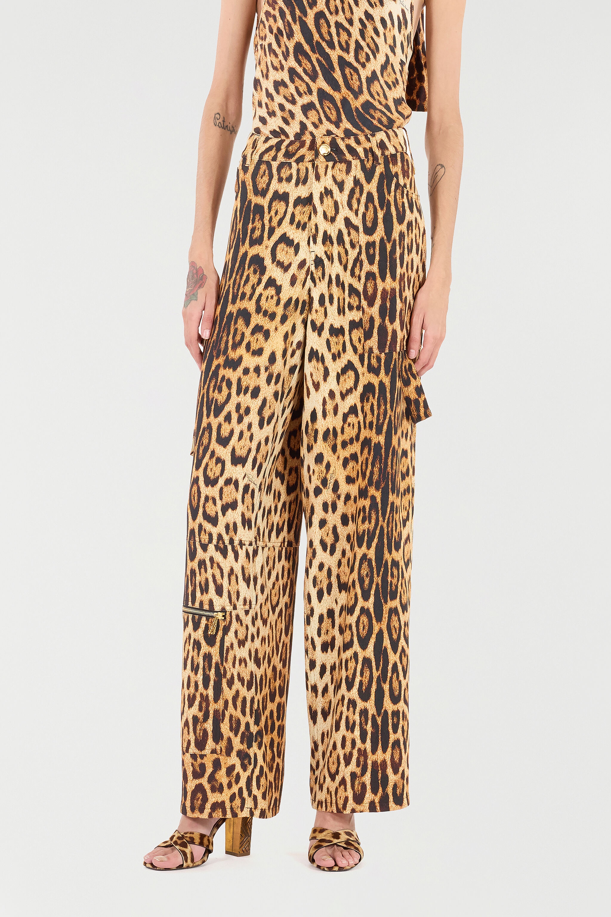Pants With Jaguar Skin Print - 3