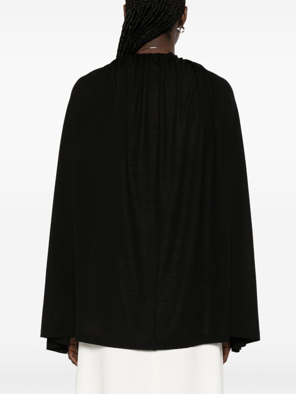 drawstring cape - 4