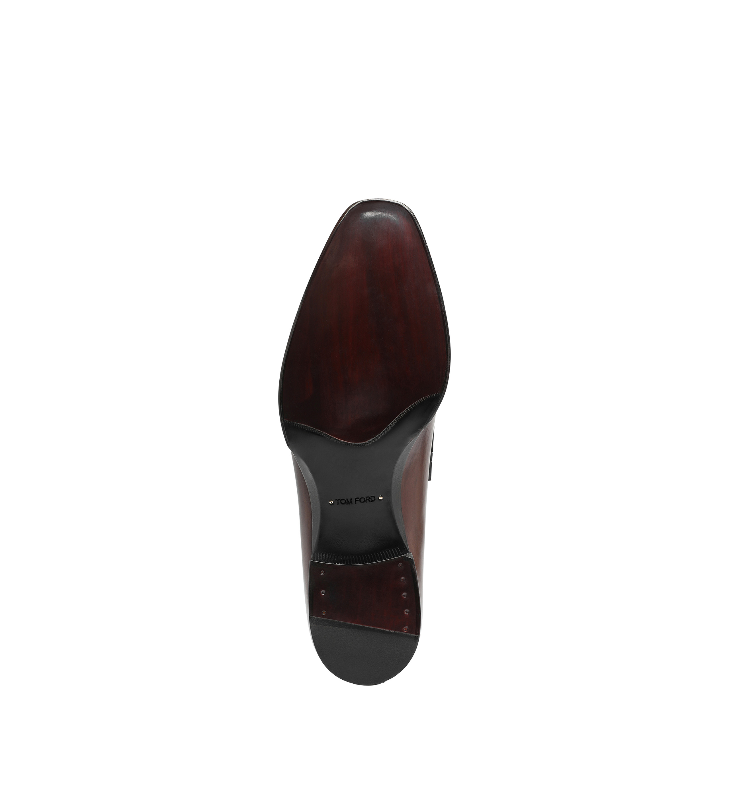 BURNISHED LEATHER AND ALLIGATOR ELKAN TWISTED BAND LOAFER - 4