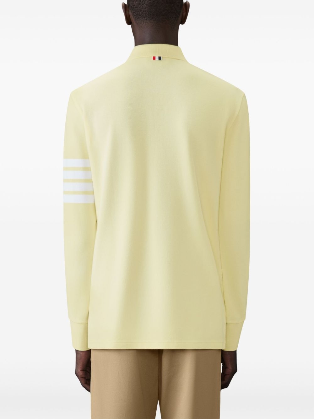 4-Bar long-sleeve polo shirt - 4