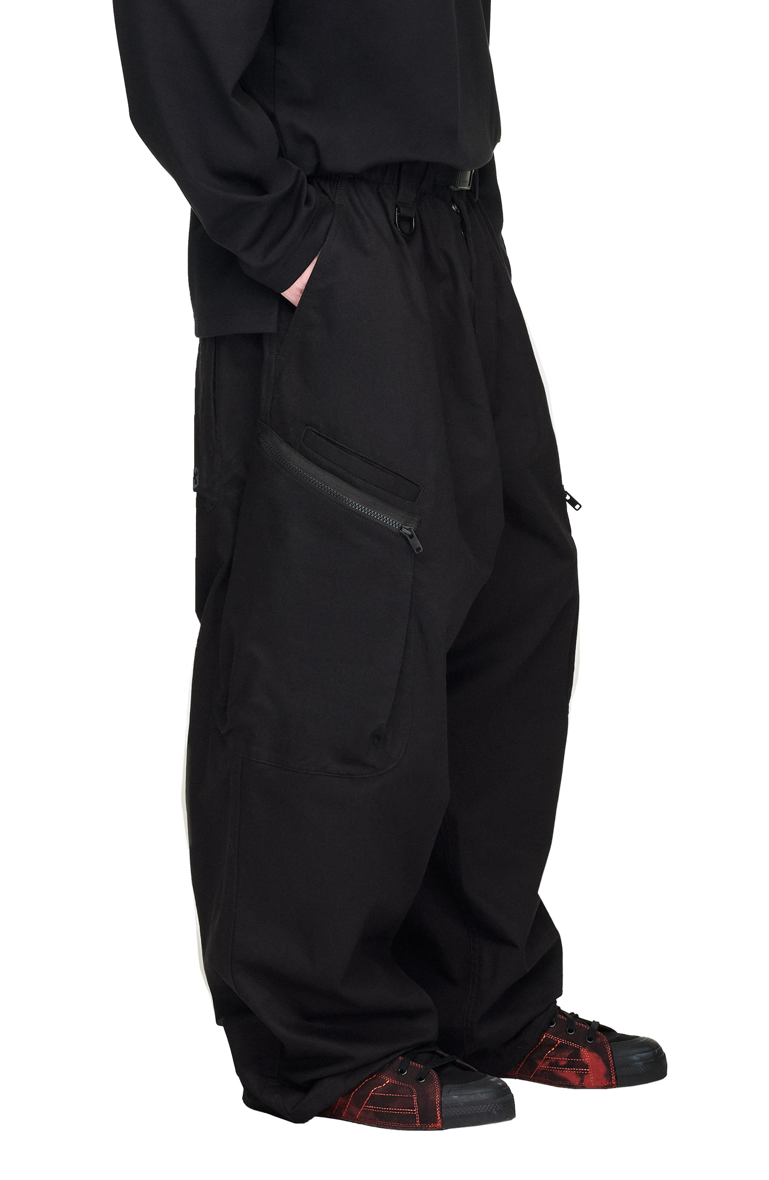 adidas Y-3 UT Twill Cargo Pants in Black at Nordstrom - 4