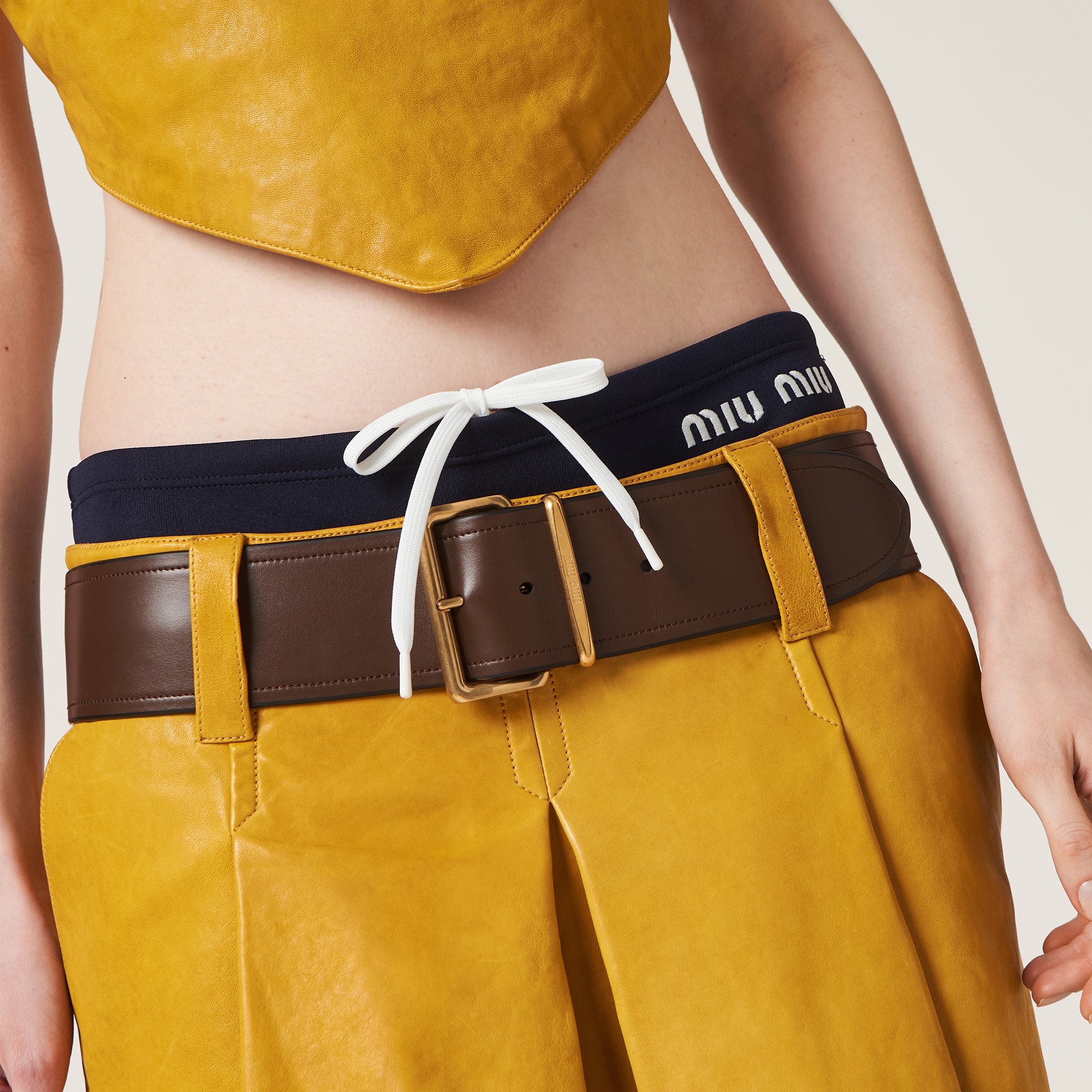 Nappa leather skirt - 4