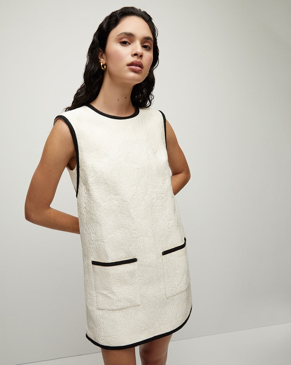 RAVENA JACQUARD DRESS - 4