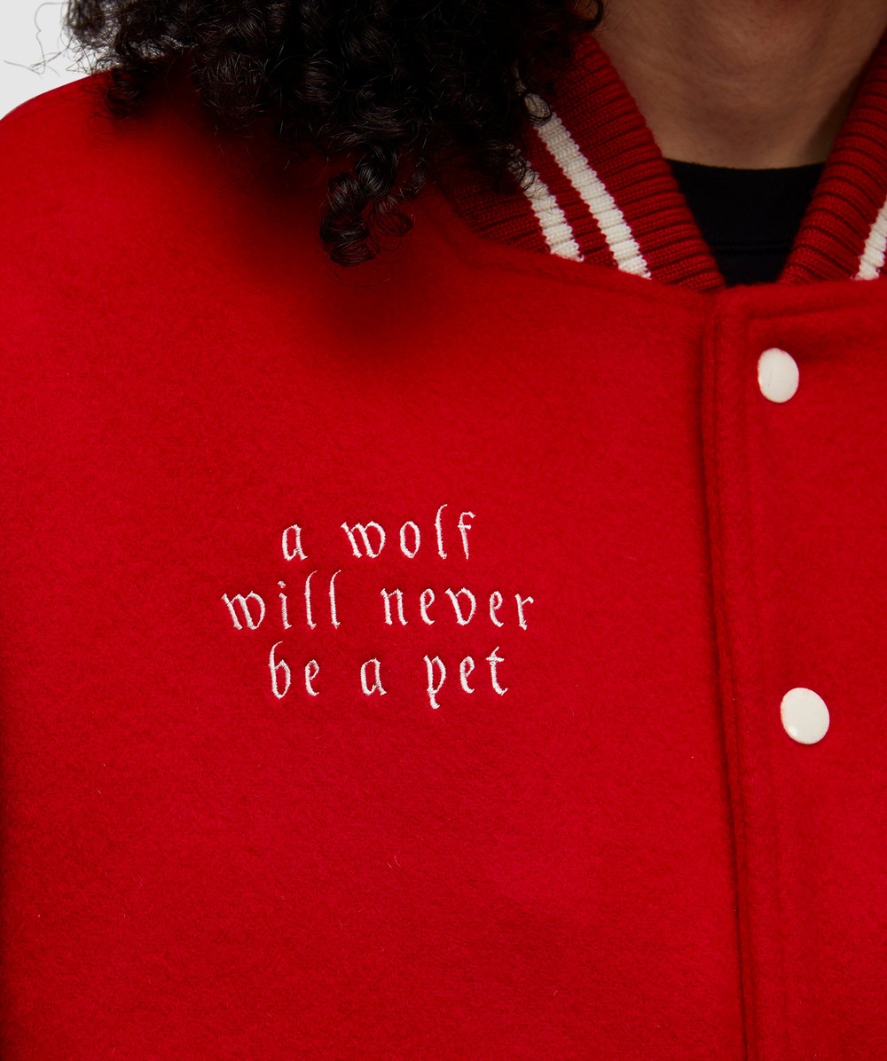 Wolf rose varsity jacket - 5