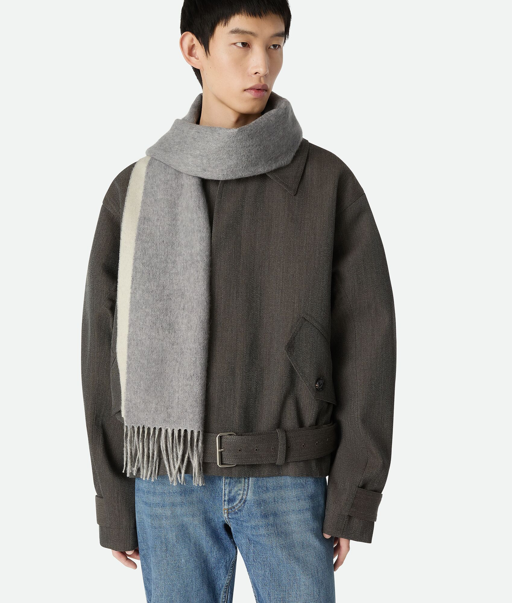 Bi-Color Cashmere Scarf - 2